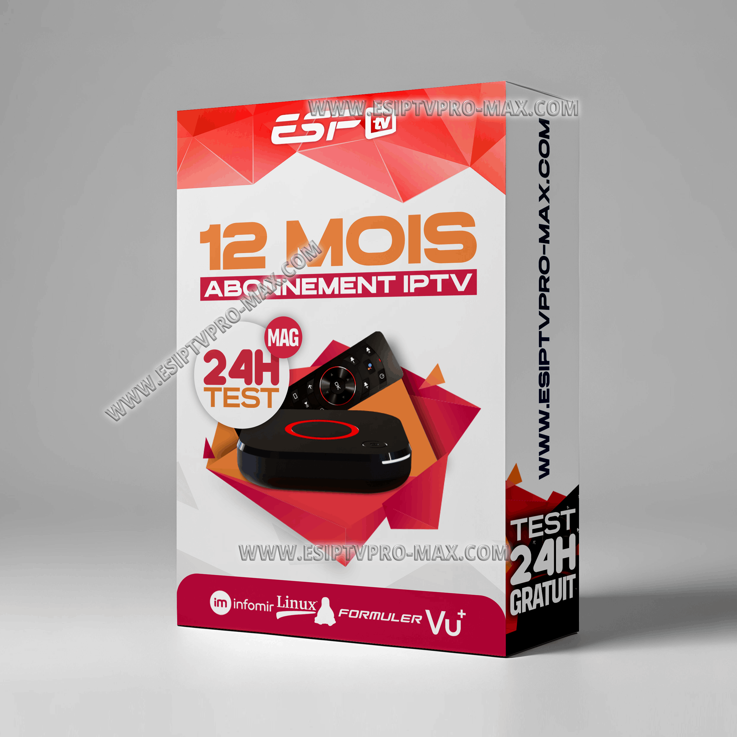 Abonnement iPTV mag 250-254-256-322-410-424-520-524 12 mois